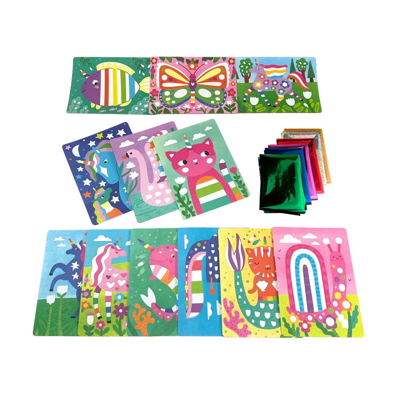 Foil-tastic Foil Art & Coloring Set - Whimsical World Activity Toy Ooly 
