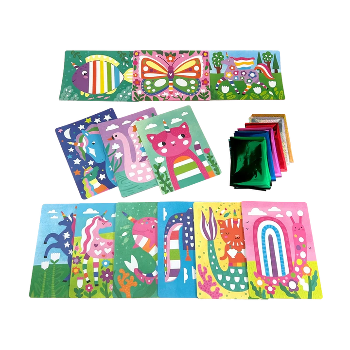 Foil-tastic Foil Art & Coloring Set - Whimsical World Activity Toy Ooly 