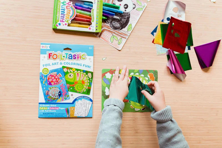 Foil-tastic Foil Art & Coloring Set - Whimsical World Activity Toy Ooly 