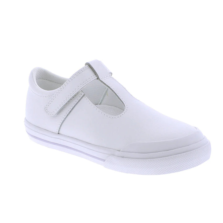 Footmates Drew - White Leather Children Shoes Footmates 