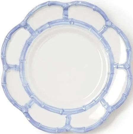 French Blue Bamboo Touch Salad/Dessert Plate Dinner Plates Two's Company 