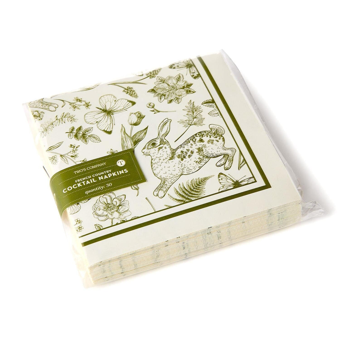 French Country Cocktail Napkins Cocktail Napkins Two's Company 
