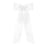 French Satin Bowtie with Streamer Tails - Medium Hair Bows WeeOnes White 