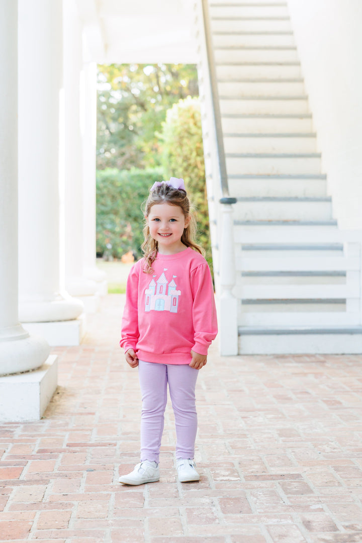 French Terry Pullover - Castle Girl Shirt Trotter Street Kids 
