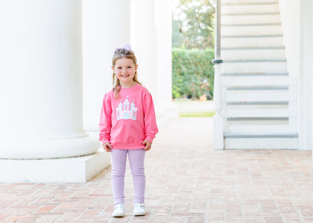 French Terry Pullover - Castle Girl Shirt Trotter Street Kids 