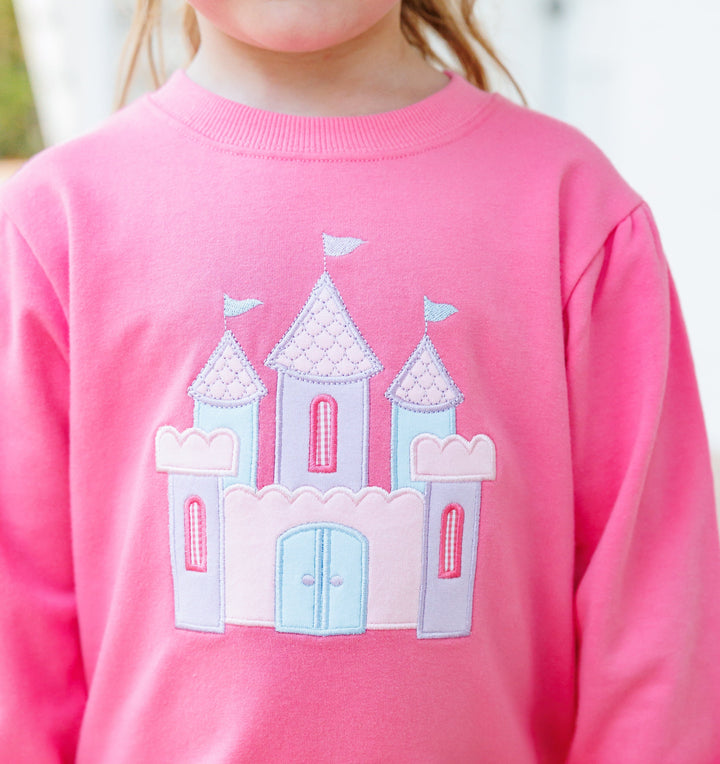 French Terry Pullover - Castle Girl Shirt Trotter Street Kids 