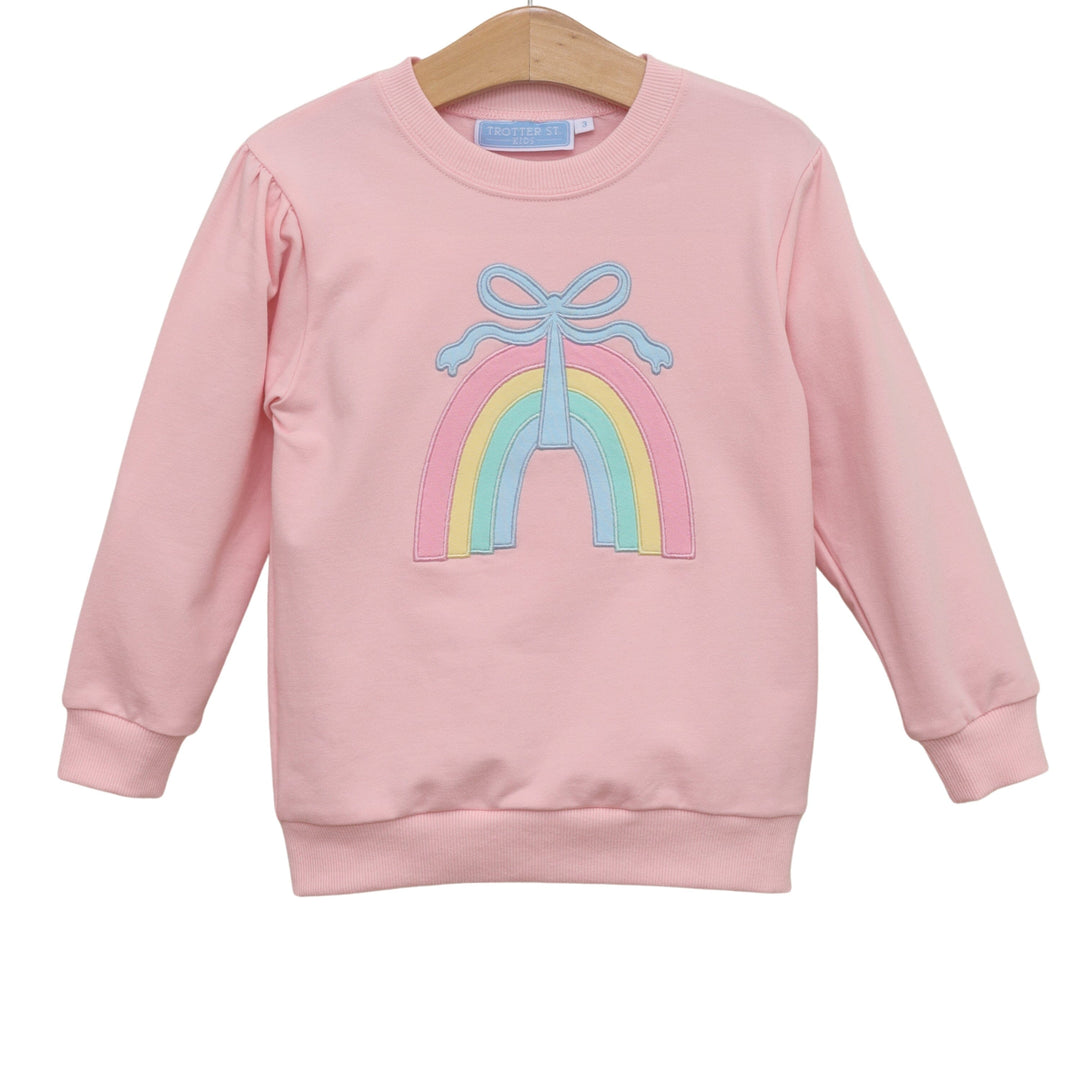 French Terry Pullover - Rainbow Girl Shirt Trotter Street Kids 