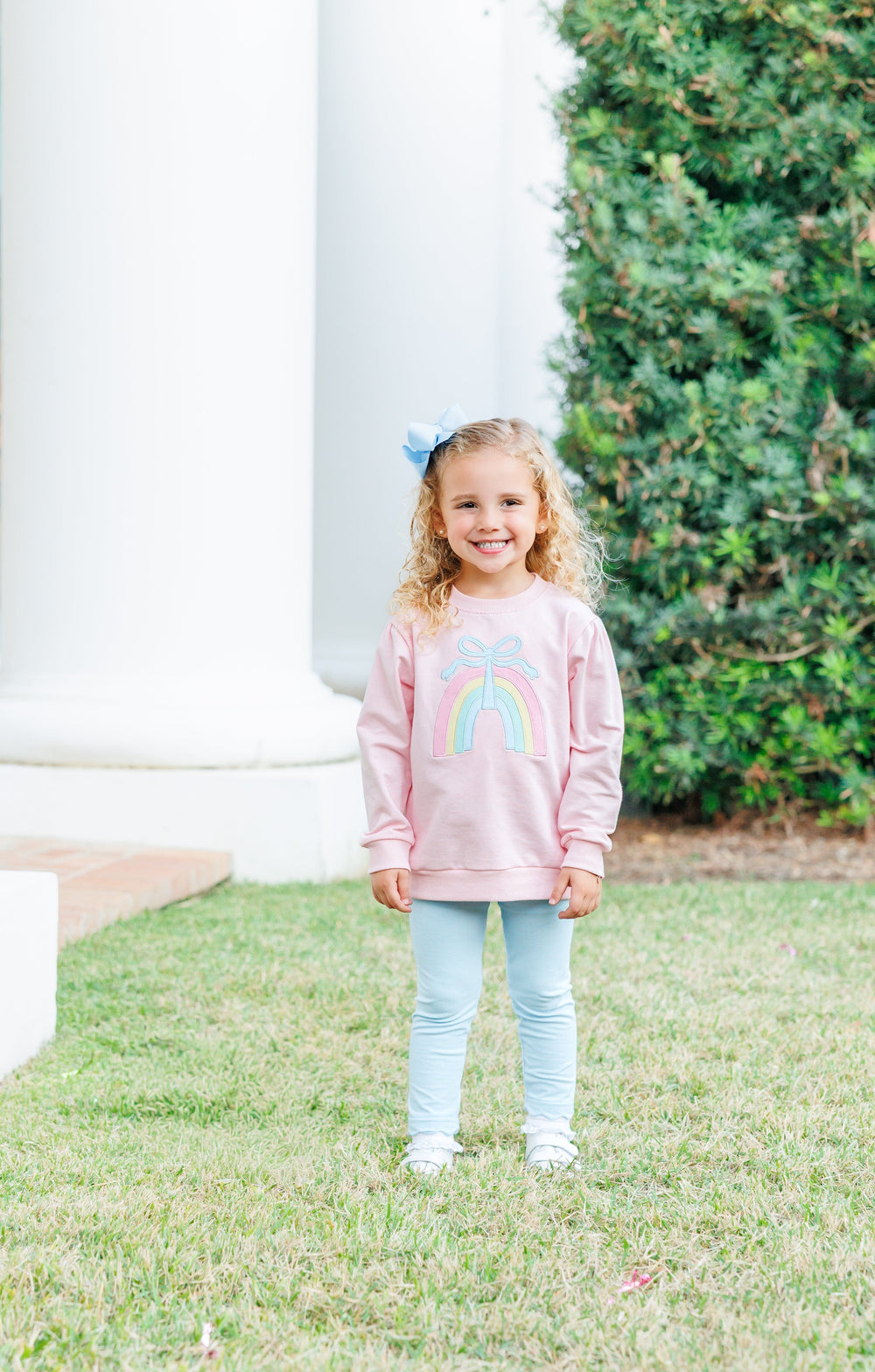 French Terry Pullover - Rainbow Girl Shirt Trotter Street Kids 