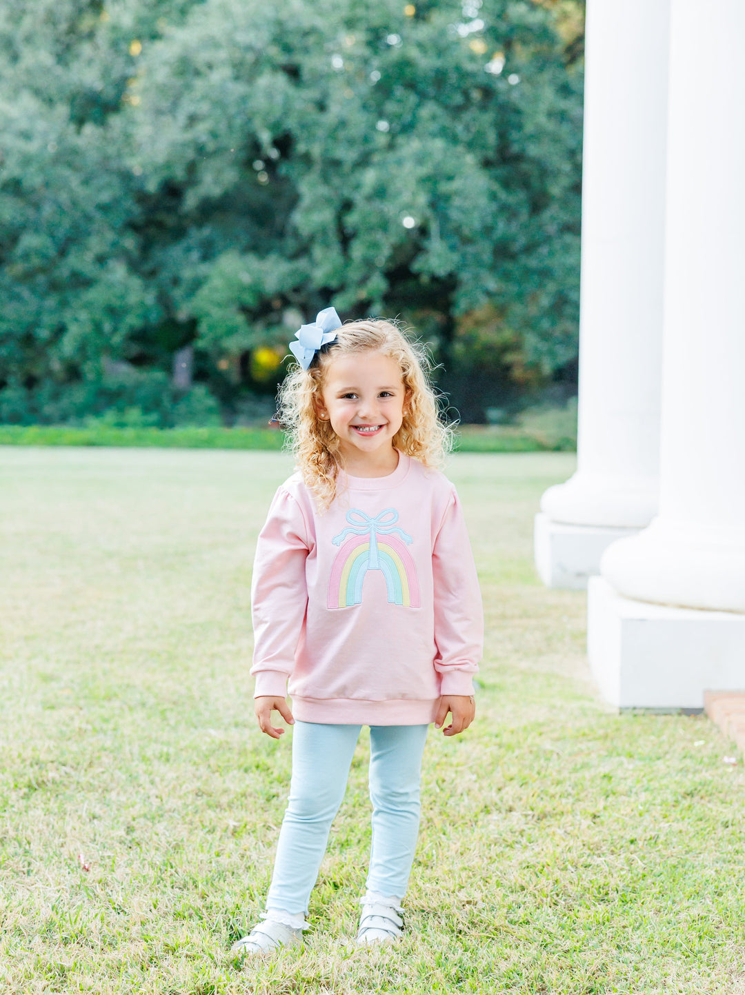 French Terry Pullover - Rainbow Girl Shirt Trotter Street Kids 