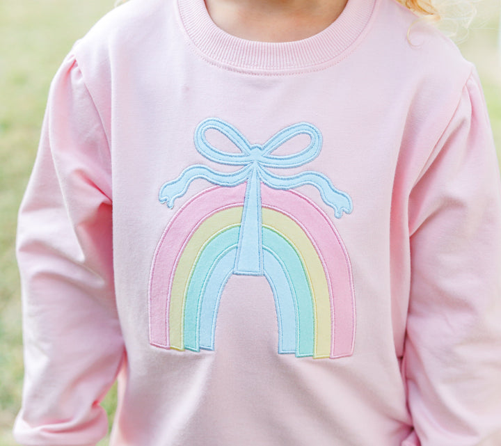 French Terry Pullover - Rainbow Girl Shirt Trotter Street Kids 