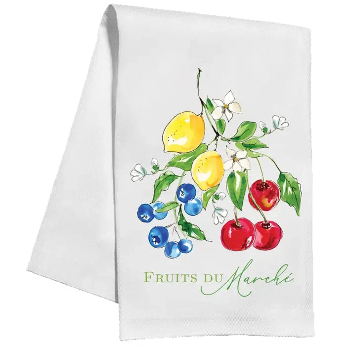 Fruits Du Marche Fruit Kitchen Towel Kitchen Towel Rosanne Beck 