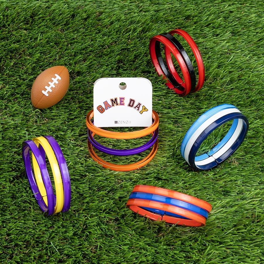 Game Day Bangle Bracelet Set Womens Bracelet Zenzii Jewelry 