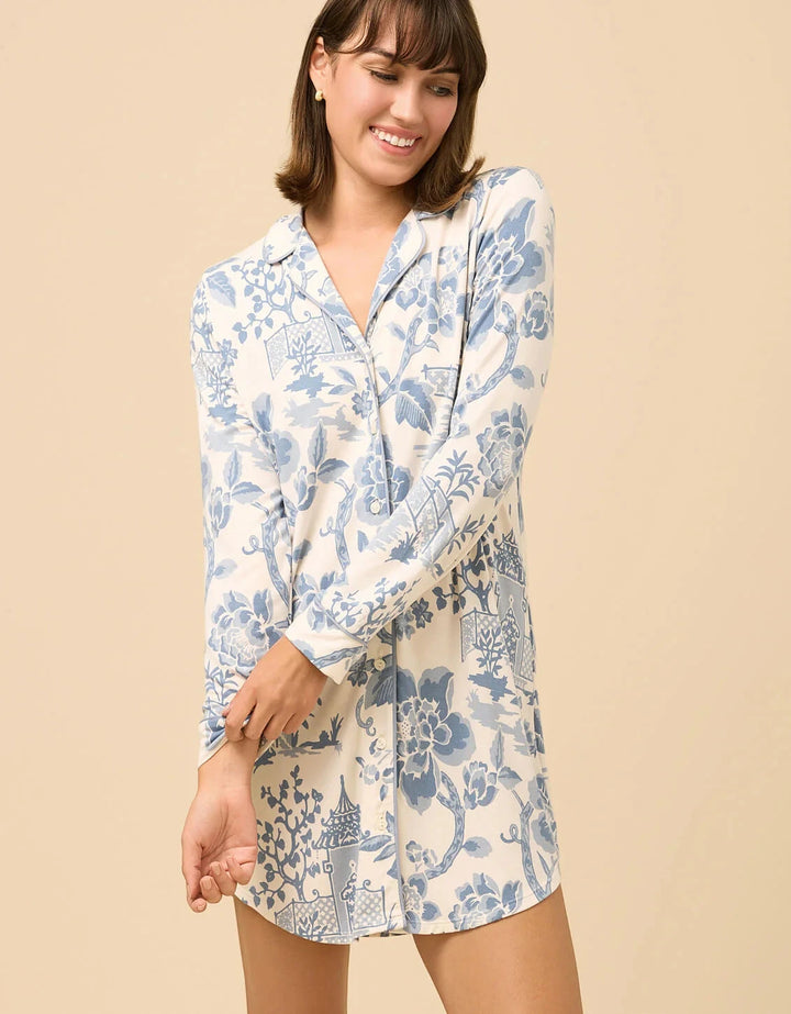 Garden Toile Pajama - Sleep Shirt Womens Pajamas Spartina 