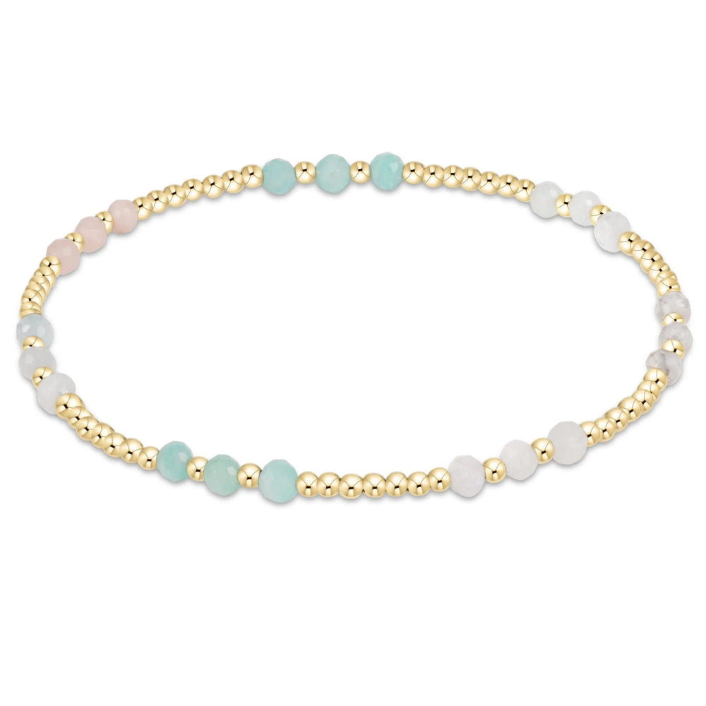Gemstone Gold Joy Pattern 3mm Bead Bracelets Womens Bracelet ENewton Hot Mess SS25 