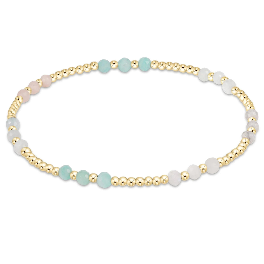 Gemstone Gold Joy Pattern 3mm Bead Bracelets Womens Bracelet ENewton Hot Mess SS25 