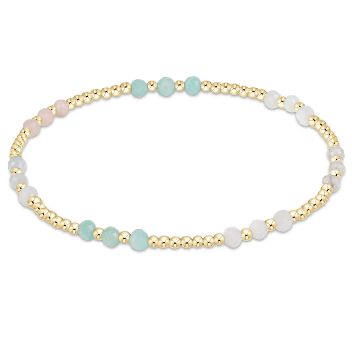 Gemstone Gold Joy Pattern 3mm Bead Bracelets Womens Bracelet ENewton Hot Mess SS25 
