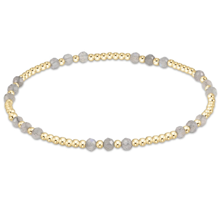 Gemstone Gold Joy Pattern 3mm Bead Bracelets Womens Bracelet ENewton Labradorite 