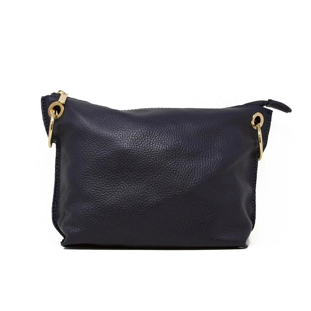 Genuine Italian Leather Crossbody Larger Bags Purse Germán Fuentes Black 