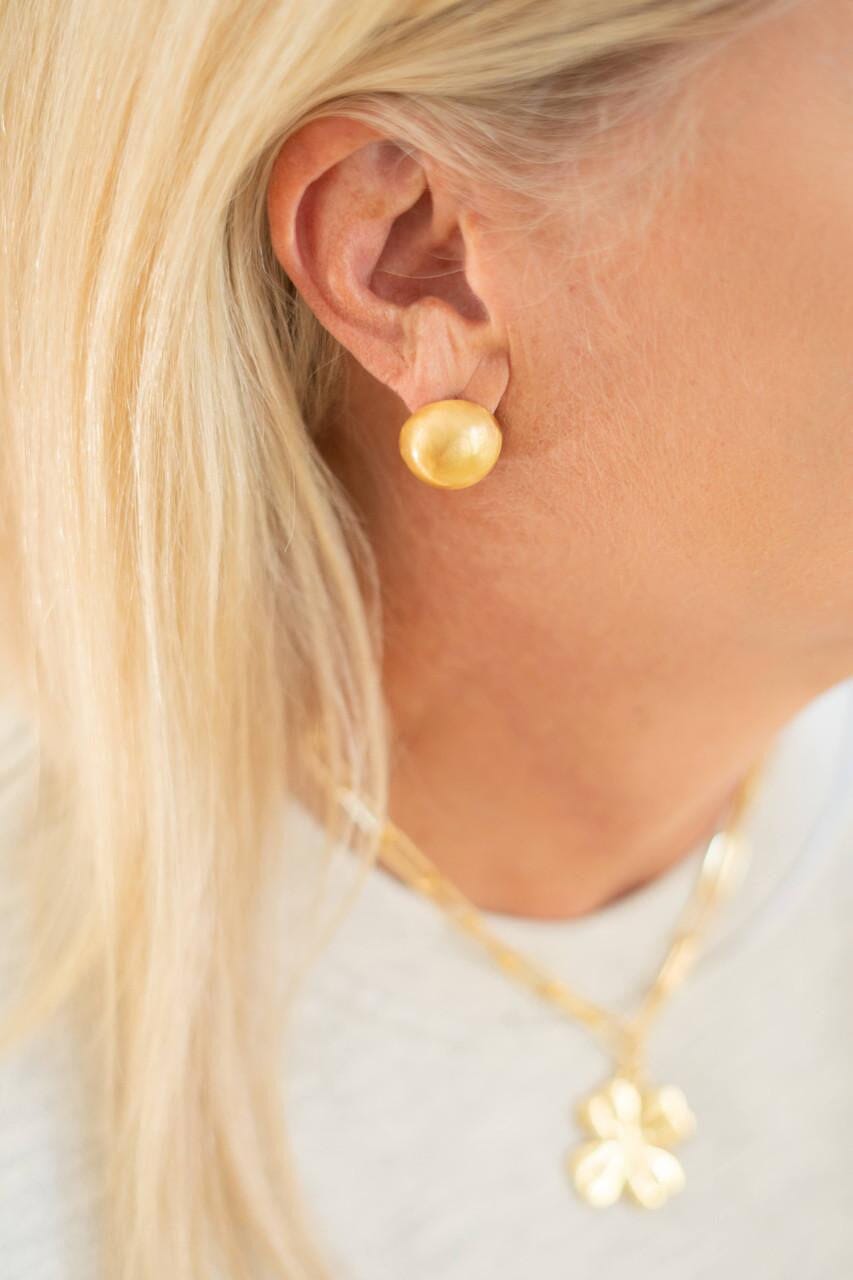 Georgia Brushed Ball Studs Womens Earrings Lisi Lerch 