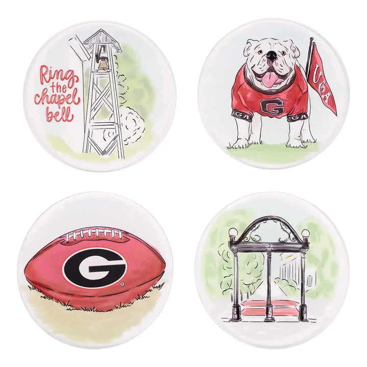 Georgia Campus Coasters - Set of 4 Coasters Glory Haus 