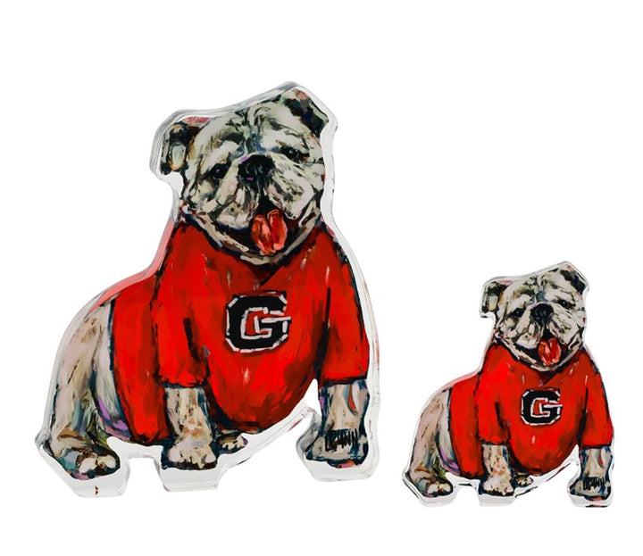 Georgia G Acrylic Gameday Bulldog Home Decor Lauren Dunn 