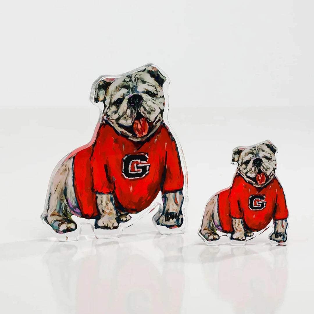 Georgia G Acrylic Gameday Bulldog Home Decor Lauren Dunn 