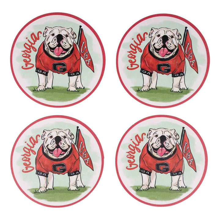 Georgia Mascot Coasters - Set of 4 Coasters Glory Haus 