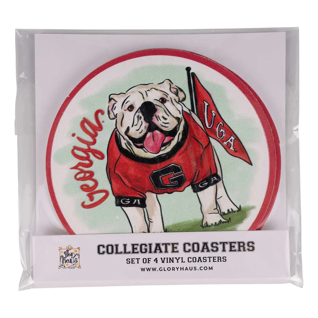 Georgia Mascot Coasters - Set of 4 Coasters Glory Haus 