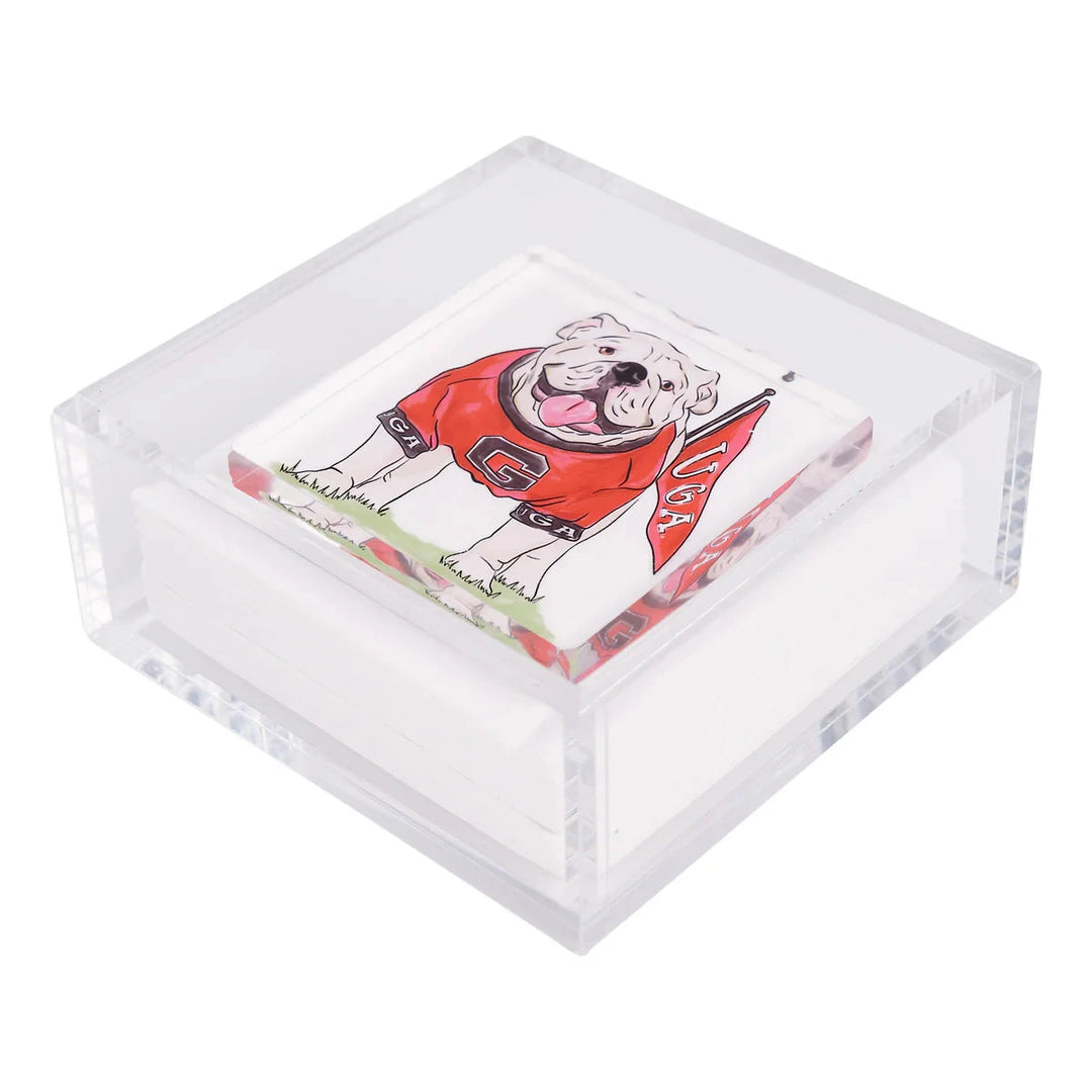 Georgia Mascot Napkin Weight Napkin Holder Glory Haus 