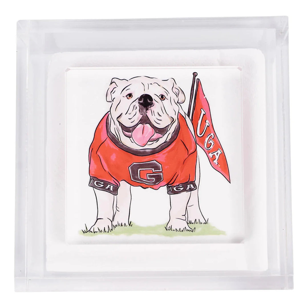 Georgia Mascot Napkin Weight Napkin Holder Glory Haus 