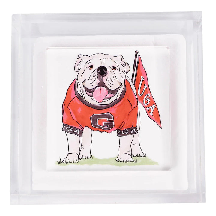Georgia Mascot Napkin Weight Napkin Holder Glory Haus 