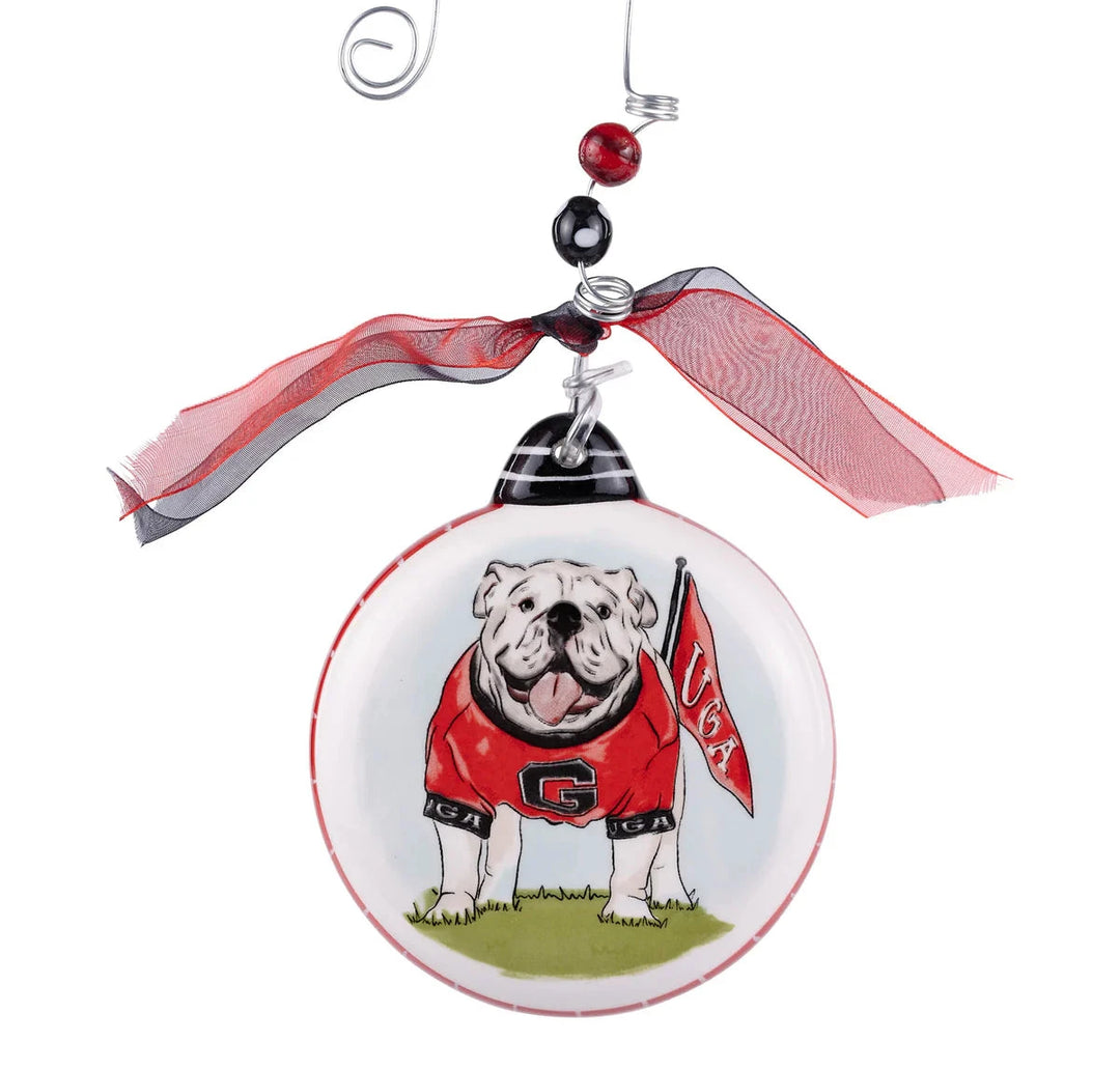 Georgia Mascot Puff Ornament Football Ornament Glory Haus 