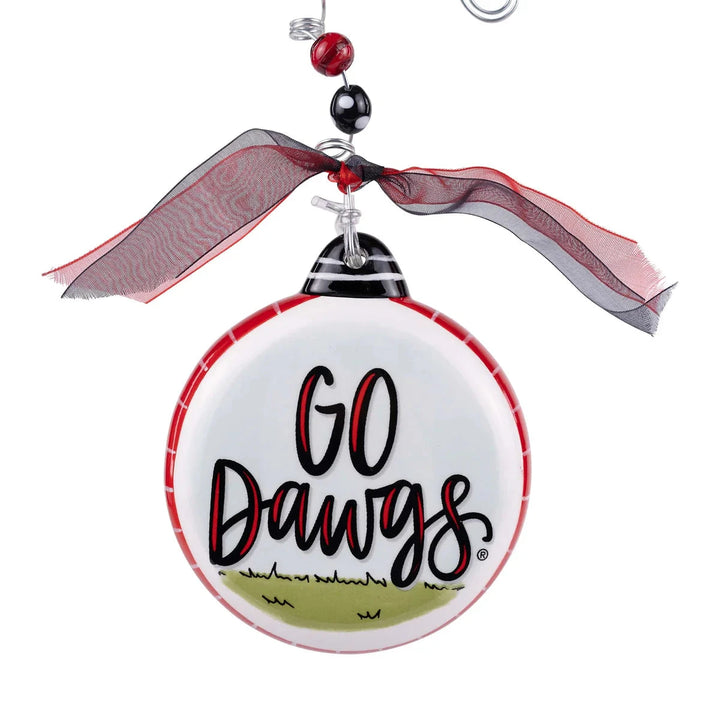 Georgia Mascot Puff Ornament Football Ornament Glory Haus 