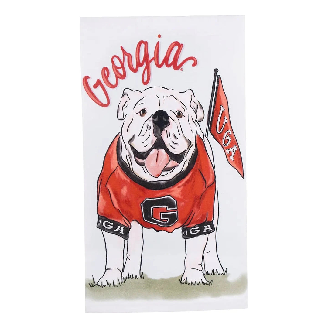 Georgia Mascot Tea Towel Kitchen Towel Glory Haus 