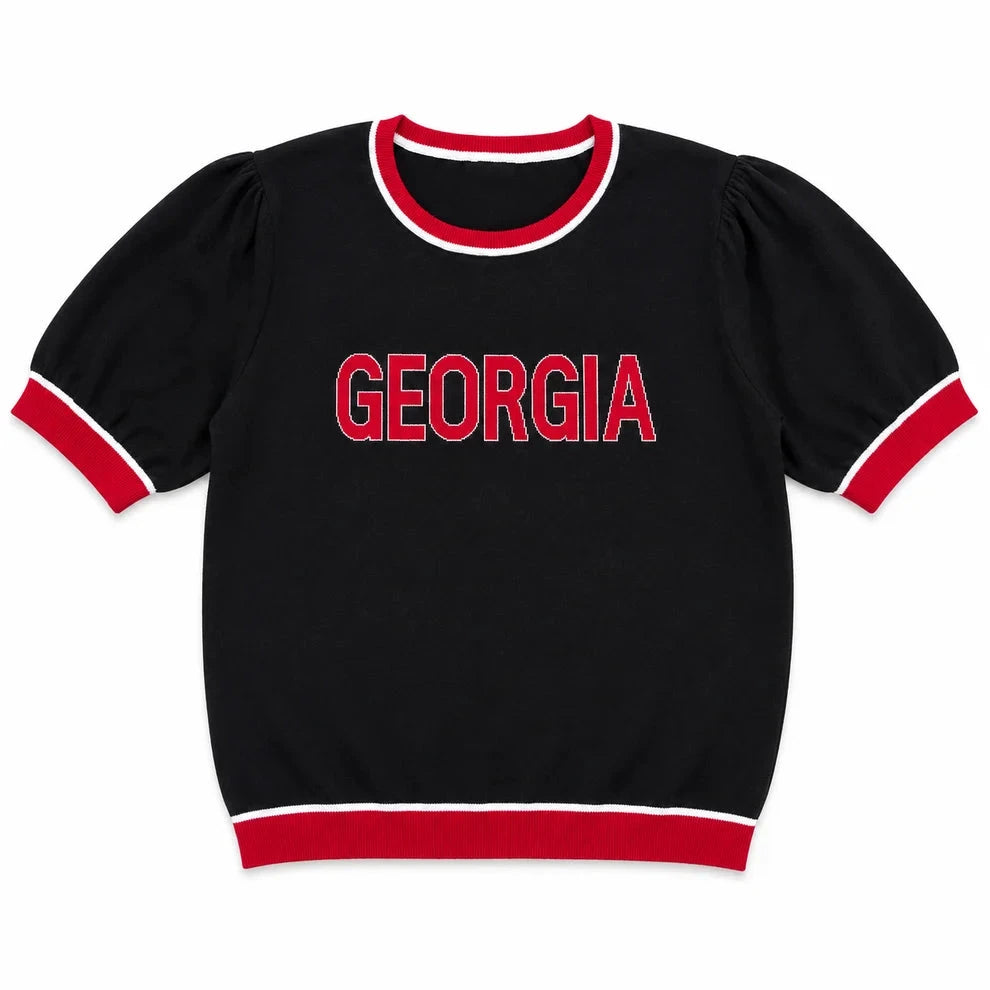 Georgia Short Sleeve Sweater Womens Shirt Newport Knits 
