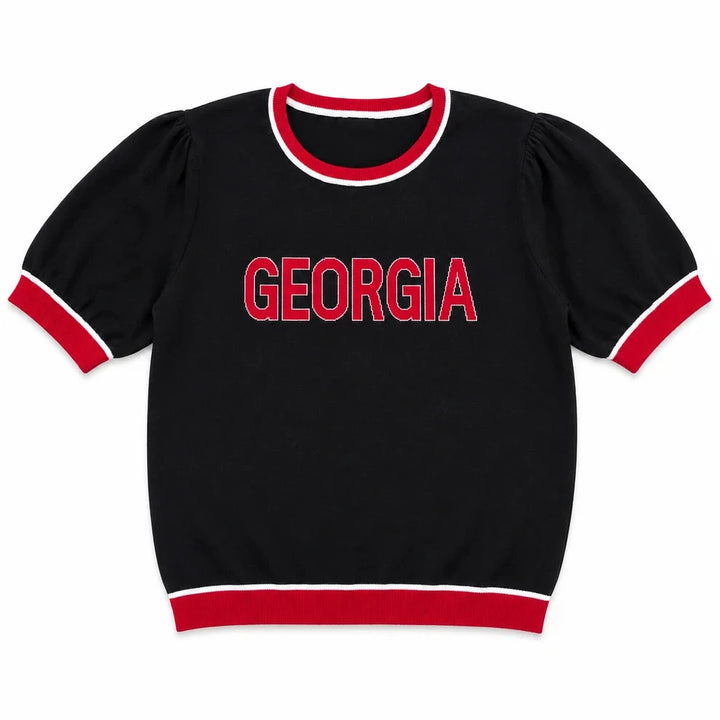 Georgia Short Sleeve Sweater Womens Shirt Newport Knits 