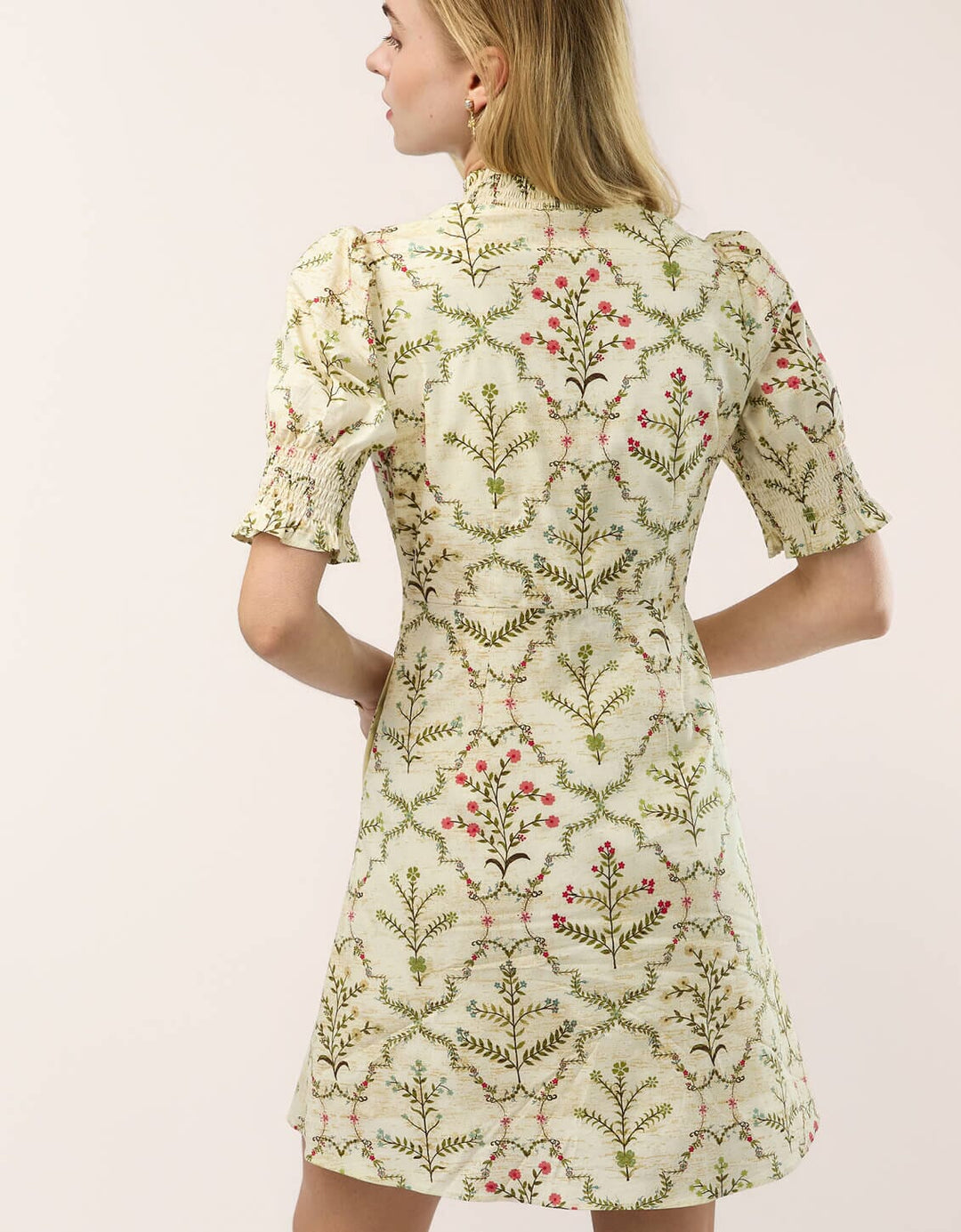 Georgina Poplin Dress Heritage Meadow Tapioca Womens Dress Spartina 