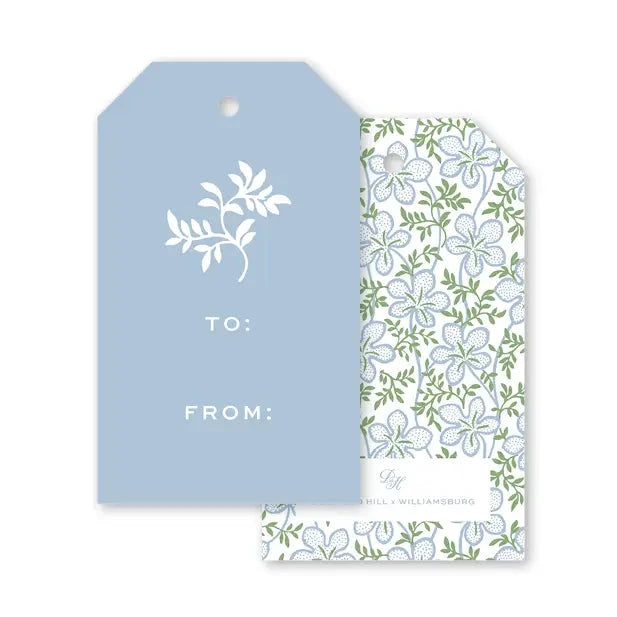Ghost Blossom Blue Gift Tags Gift Tags & Labels Dogwood Hill 