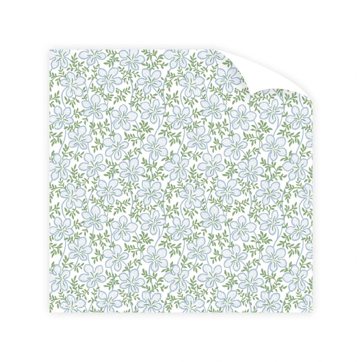 Ghost Blossom Blue Wrapping Paper Roll Wrapping Paper Dogwood Hill 