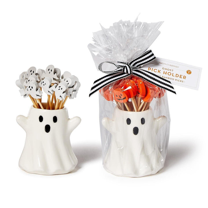 Ghost Pick Holder with 20 Picks Toothpicks Two's Company 