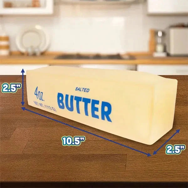 Giant Salted Butter Stick 10" Slow-Rise Squishy Activity Toy Showcase 