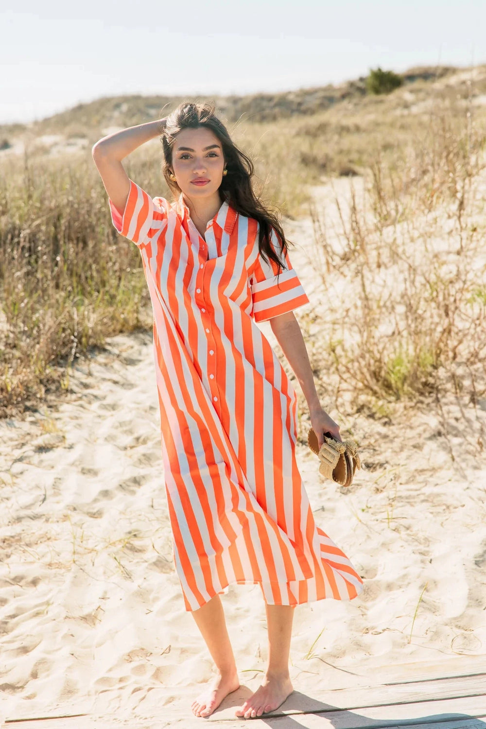 Gibbons Dress - Sunny Stripes Womens Dress Livro 