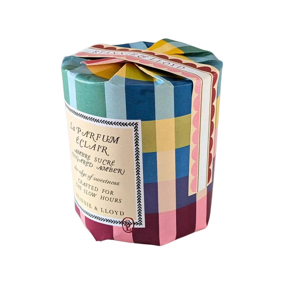 Gift Wrap Candle - Madras Plaid Candle Stannie and Lloyd 
