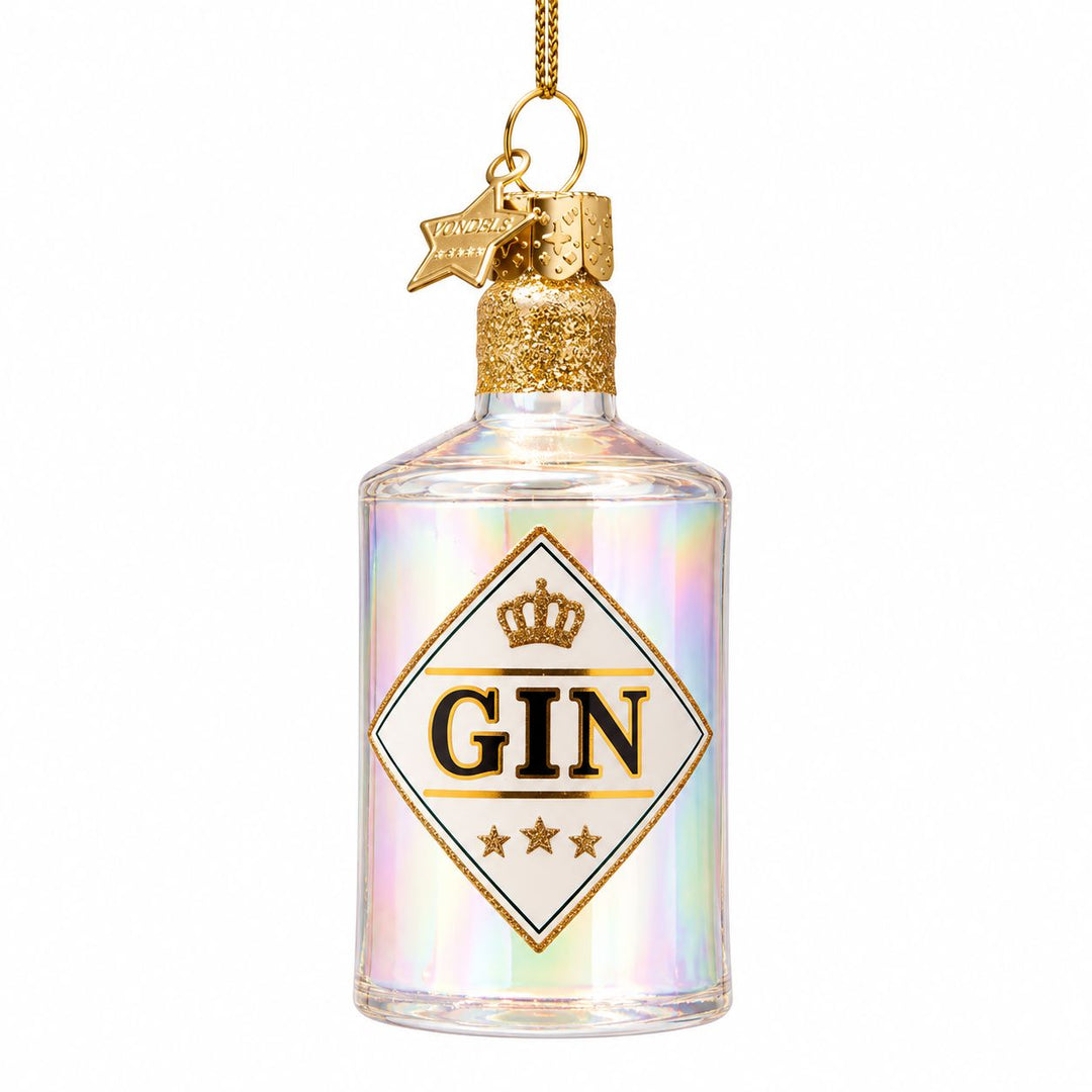 Gin Bottle Glass Ornament Christmas Ornament Vondels 