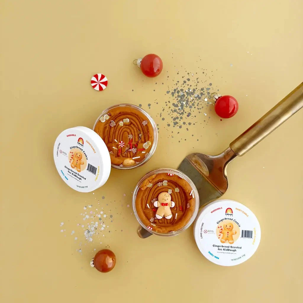 Gingerbread Cookie Kiddough - 4 Ounce Toy Craft Kits Earth Grown KidDoughs 