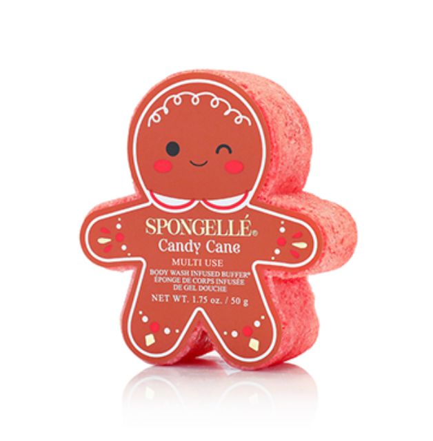 Gingerbread Holiday Body Buffers Bath Soap Spongelle Candy Cane 