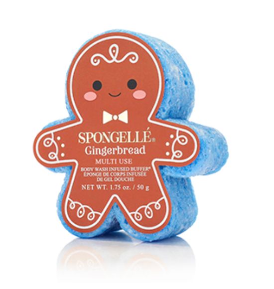 Gingerbread Holiday Body Buffers Bath Soap Spongelle Gingerbread 