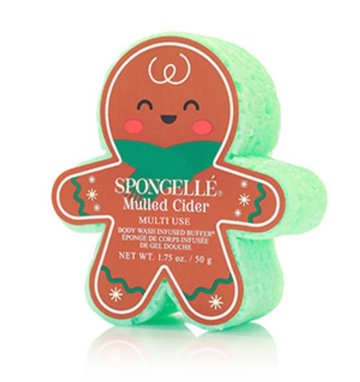 Gingerbread Holiday Body Buffers Bath Soap Spongelle Mulled Cider 
