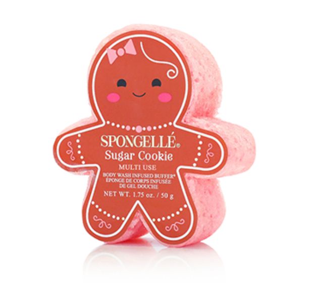 Gingerbread Holiday Body Buffers Bath Soap Spongelle Sugar Cookie 