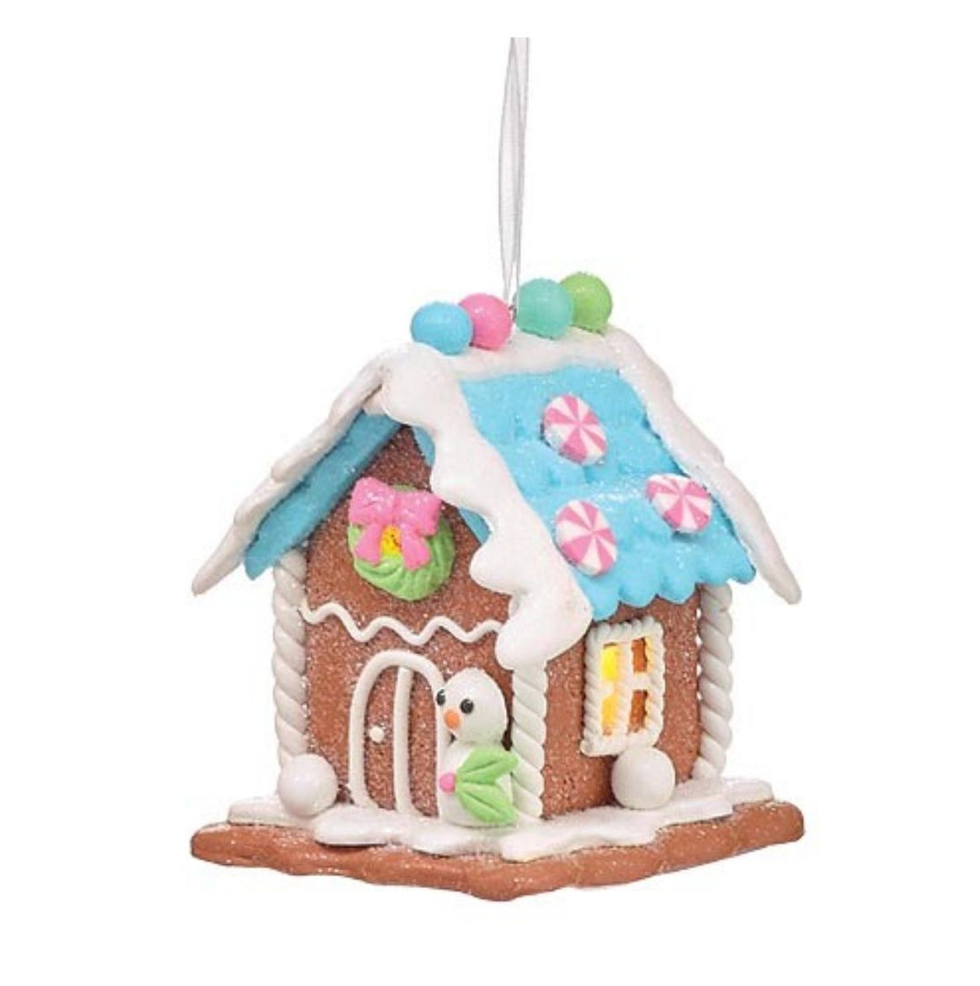 Gingerbread House Ornaments Ornament Burton and Burton Blue and Brown 